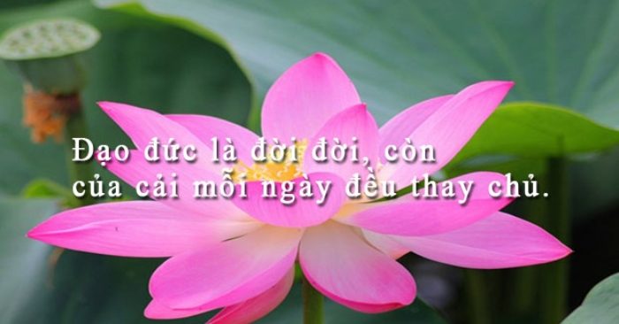 Người sống có đạo đức, đến lúc trời sẽ ban phước